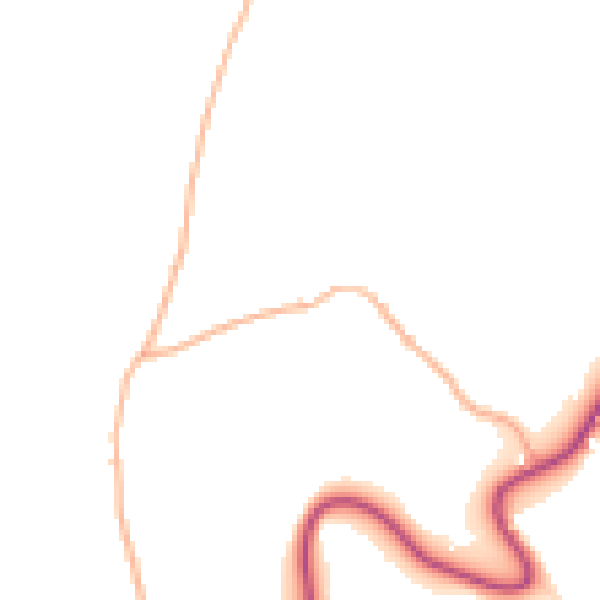 Daytime road noise heatmap for PL19 8HU