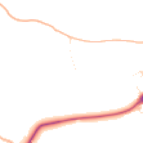 Daytime road noise heatmap for PL19 8HW