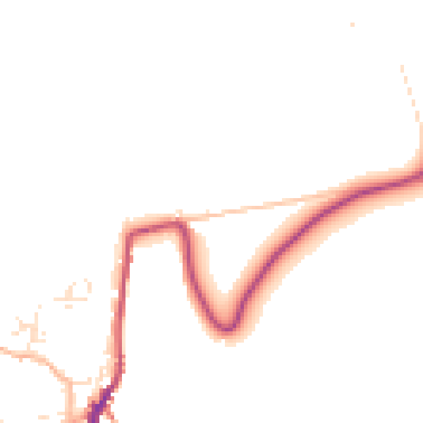 Daytime road noise heatmap for PL19 8JG