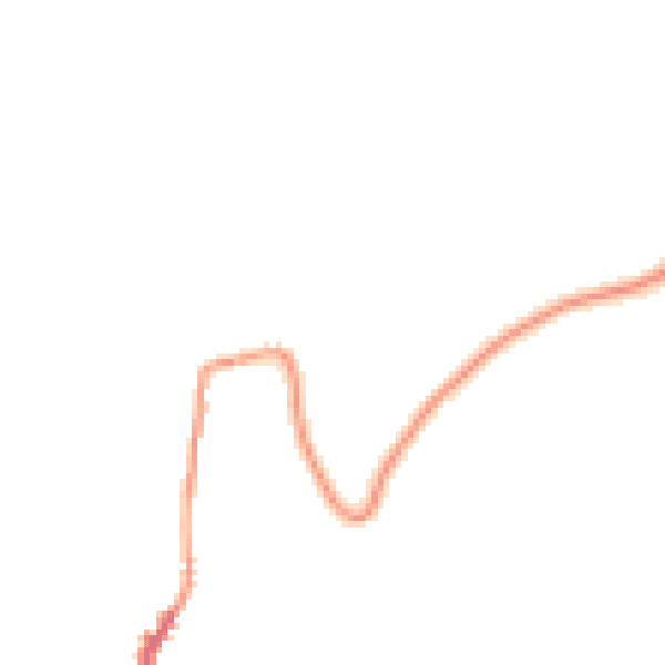 Night-time road noise heatmap for PL19 8JG