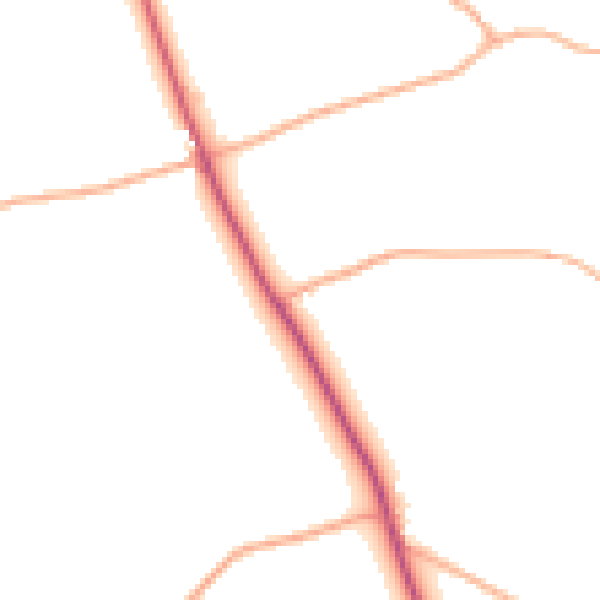 Daytime road noise heatmap for PL19 8NU