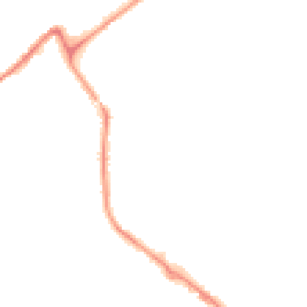 Night-time road noise heatmap for PL19 8PT