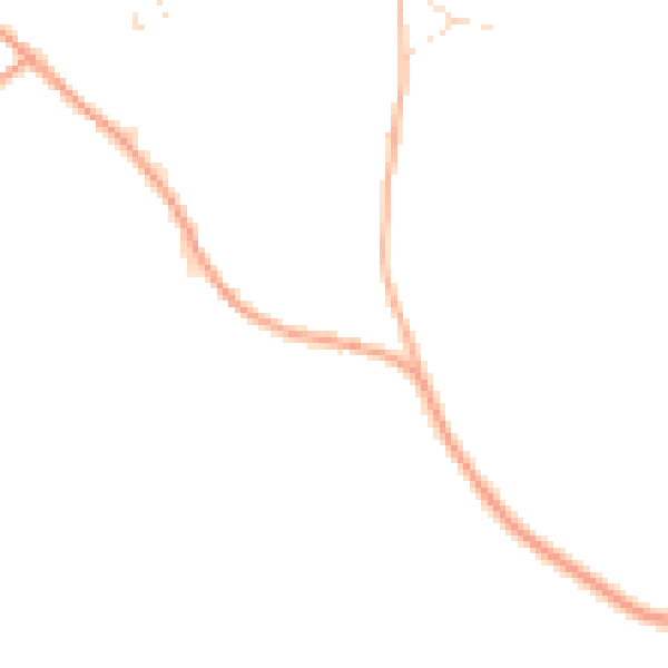 Daytime road noise heatmap for PL19 8RS