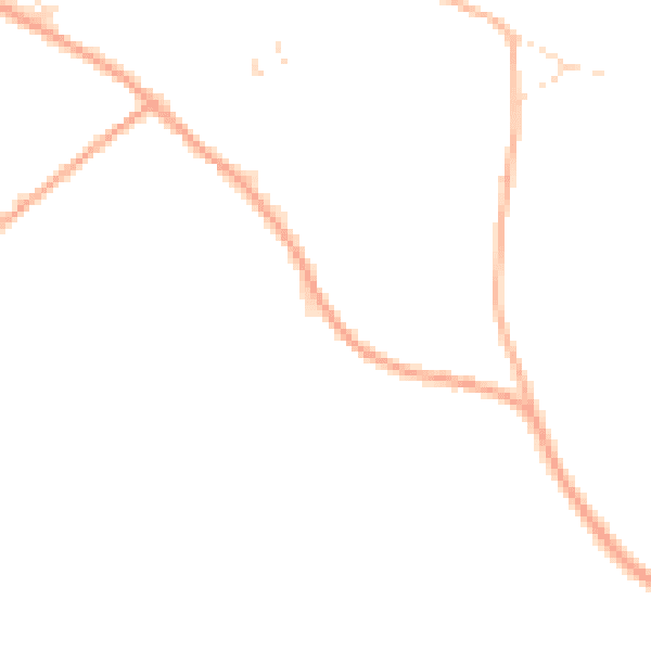 Daytime road noise heatmap for PL19 8RT