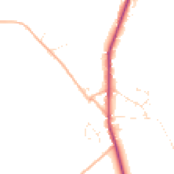 Daytime road noise heatmap for PL19 9QP