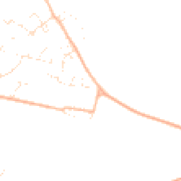 Daytime road noise heatmap for PL19 9SA