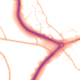 Daytime road noise heatmap for PL20 6FN
