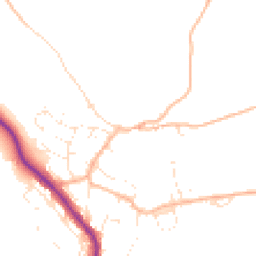 Daytime road noise heatmap for PL20 7QB