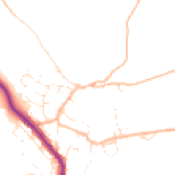 Daytime road noise heatmap for PL20 7QD
