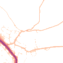 Daytime road noise heatmap for PL20 7QJ