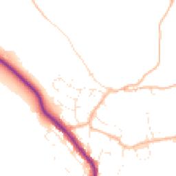 Daytime road noise heatmap for PL20 7SP