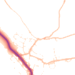 Daytime road noise heatmap for PL20 7TW