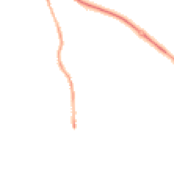 Night-time road noise heatmap for PL25 3AH