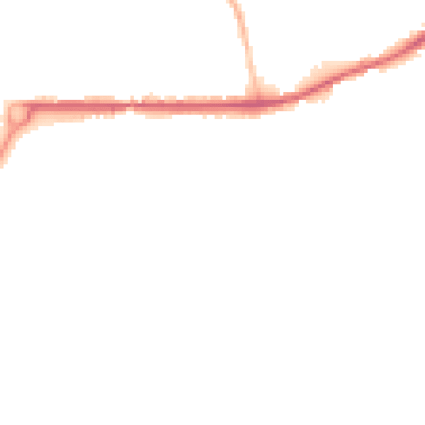 Night-time road noise heatmap for PL25 3AL