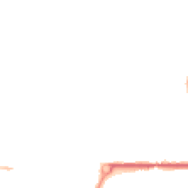 Night-time road noise heatmap for PL25 3AT