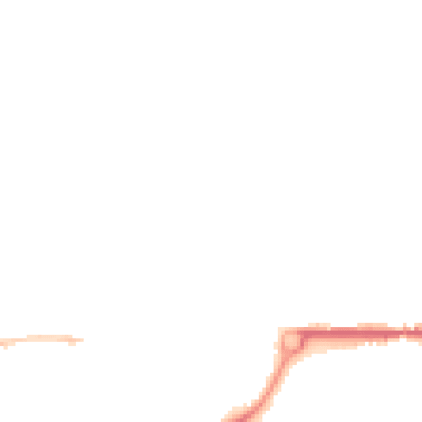 Night-time road noise heatmap for PL25 3AU