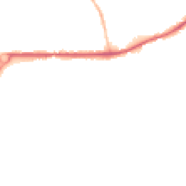 Night-time road noise heatmap for PL25 3BU
