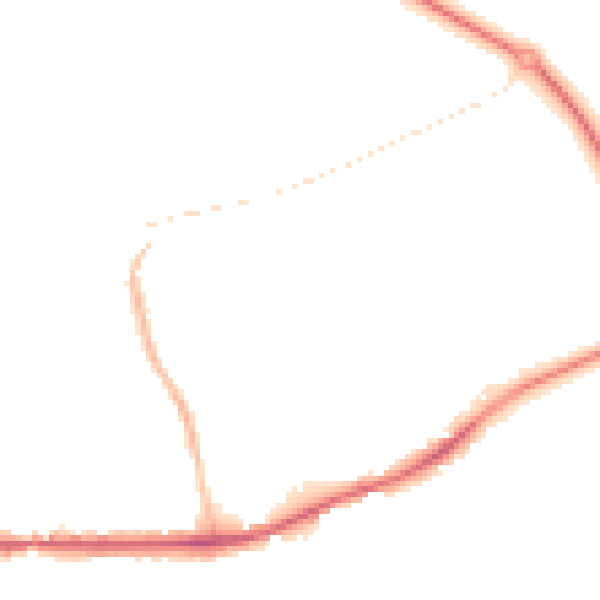 Night-time road noise heatmap for PL25 3FE