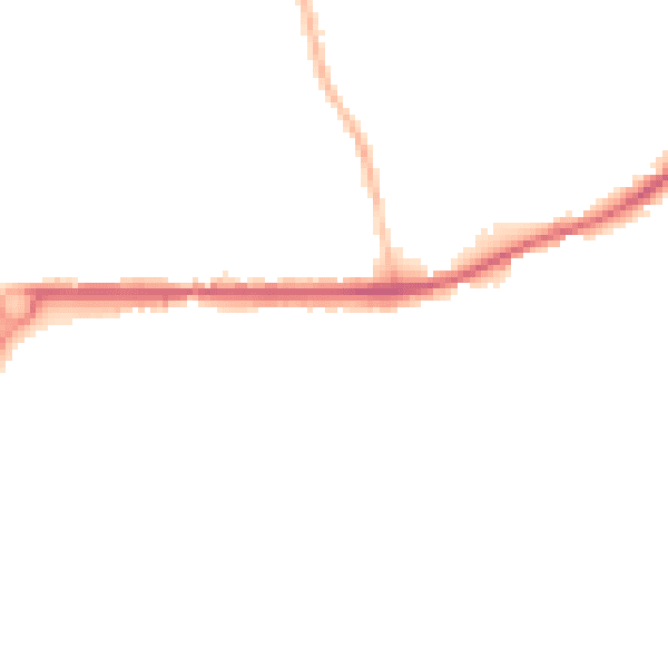 Night-time road noise heatmap for PL25 3GU