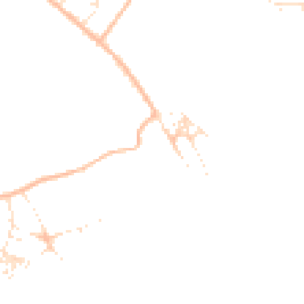 Daytime road noise heatmap for PL25 3NH