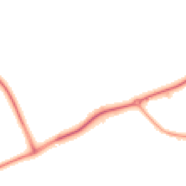 Night-time road noise heatmap for PL25 3RN