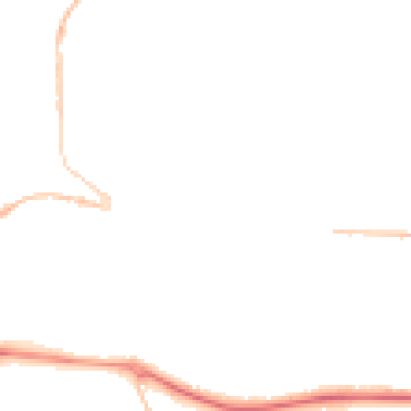 Night-time road noise heatmap for PL25 4AY