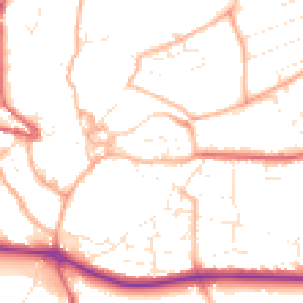 Daytime road noise heatmap for PL25 4TE