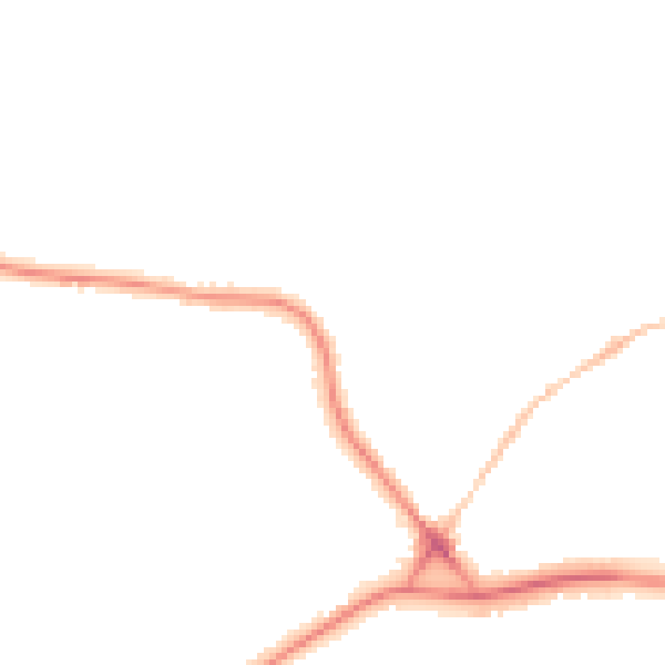 Night-time road noise heatmap for PL25 5DH