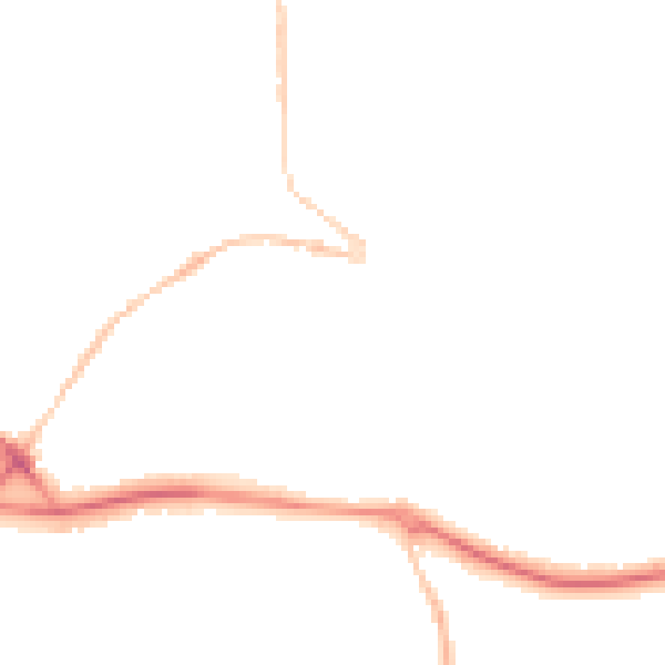 Night-time road noise heatmap for PL25 5ES