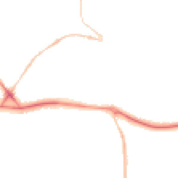 Night-time road noise heatmap for PL25 5FB