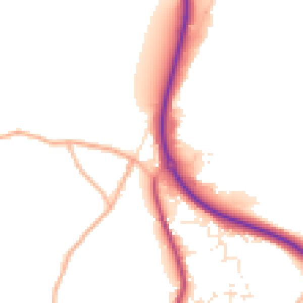 Daytime road noise heatmap for PL25 5FG