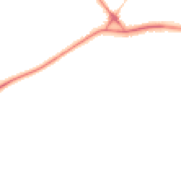 Night-time road noise heatmap for PL25 5GB