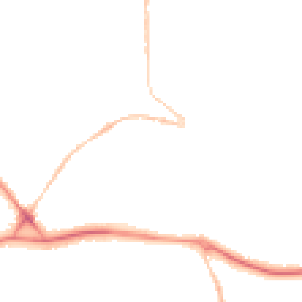 Night-time road noise heatmap for PL25 5HA