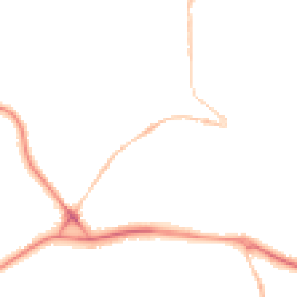 Night-time road noise heatmap for PL25 5HE