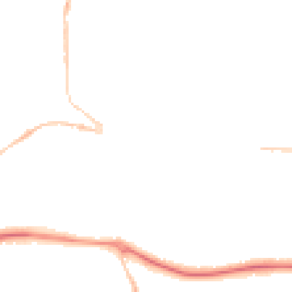 Night-time road noise heatmap for PL25 5PE
