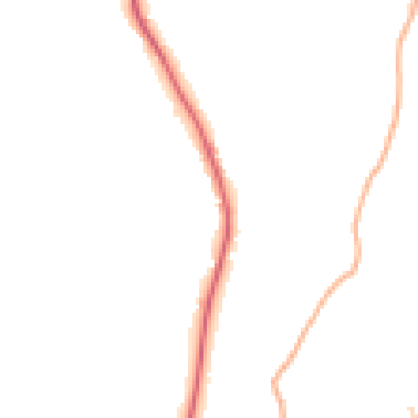 Daytime road noise heatmap for PL25 5RR