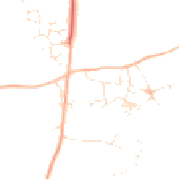 Daytime road noise heatmap for PL26 6AL