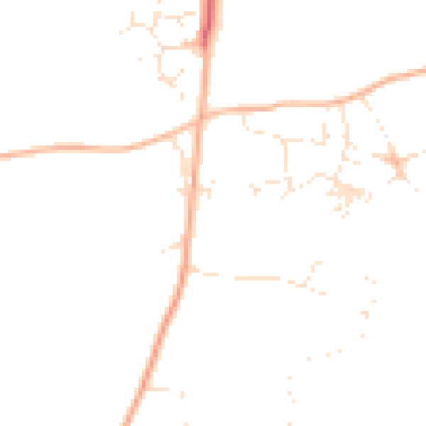 Daytime road noise heatmap for PL26 6AT
