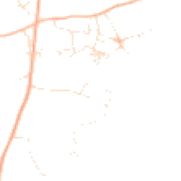 Daytime road noise heatmap for PL26 6AU