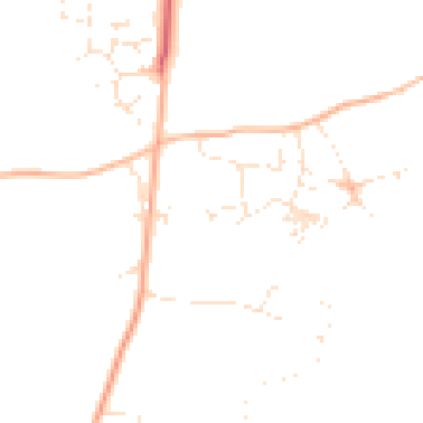 Daytime road noise heatmap for PL26 6BP
