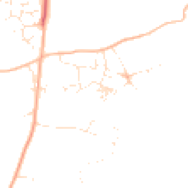 Daytime road noise heatmap for PL26 6BS