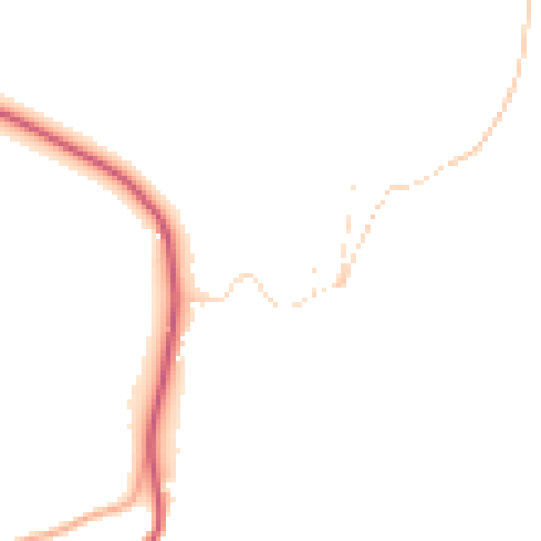 Daytime road noise heatmap for PL26 6BY