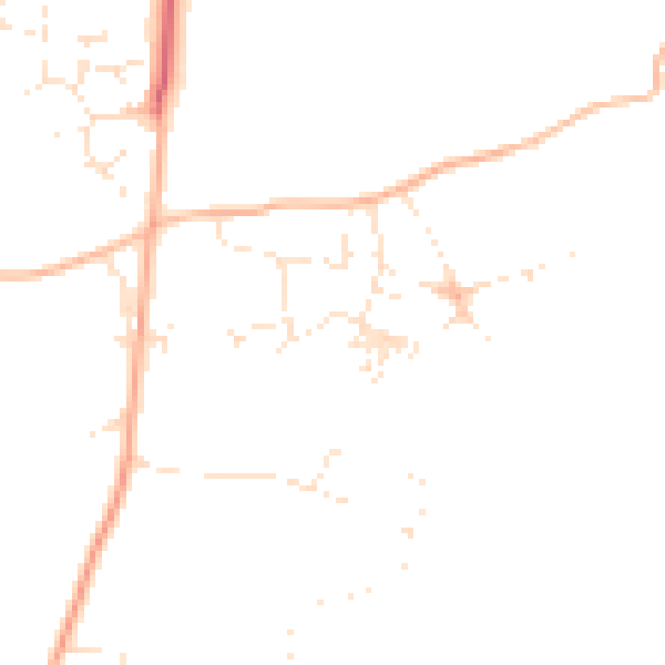 Daytime road noise heatmap for PL26 6DH