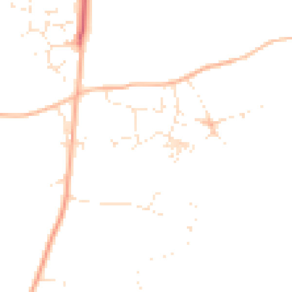 Daytime road noise heatmap for PL26 6DP
