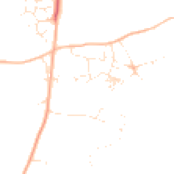 Daytime road noise heatmap for PL26 6DR