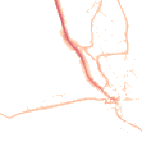 Daytime road noise heatmap for PL26 6RY