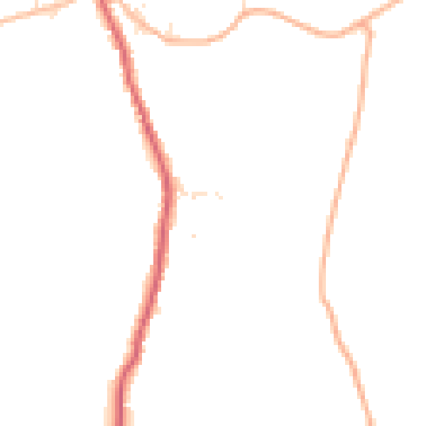 Daytime road noise heatmap for PL26 7TA