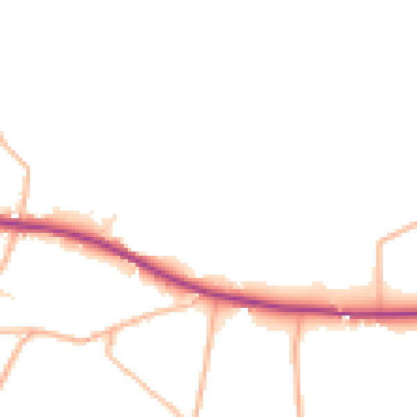 Daytime road noise heatmap for PL26 7TG