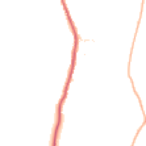 Daytime road noise heatmap for PL26 7TY