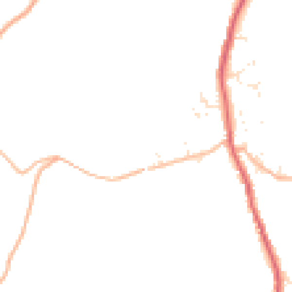 Daytime road noise heatmap for PL26 7UH